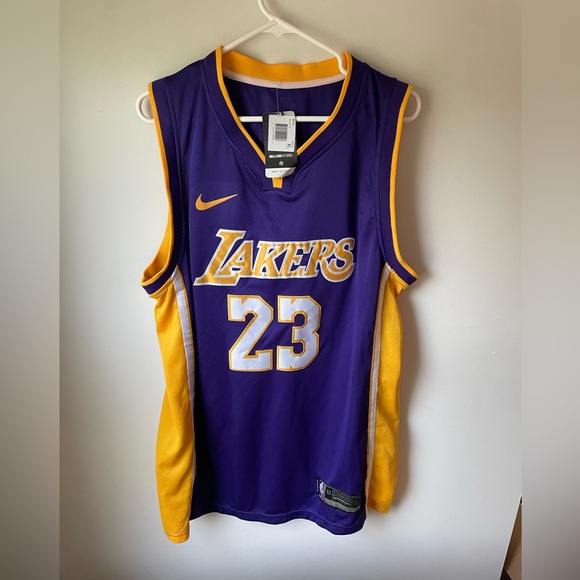 Nike Other - Nike Lakers #23 LeBron James NBA Swingman Jersey Large NWT